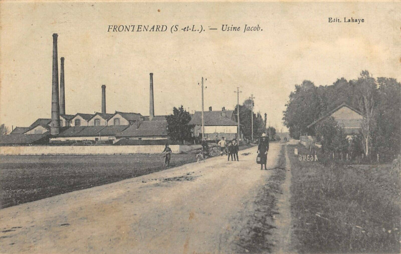 Carte postale ancienne Frontenard Usine Jacob à Frontenard
