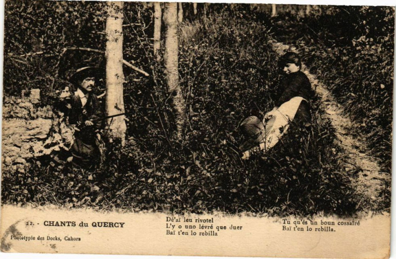 Carte postale ancienne Chants du Quercy