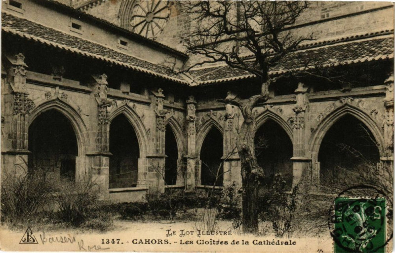 Carte postale ancienne Cahors - Les Cloitres de la Cathédrale à Cahors