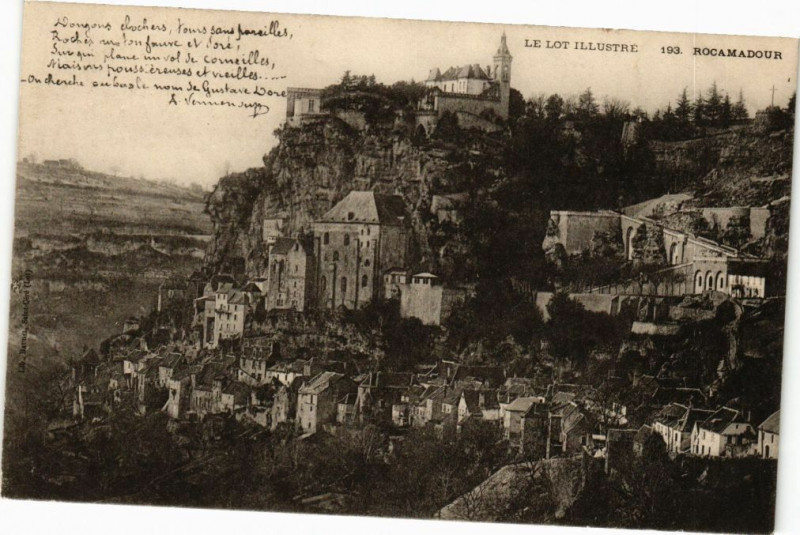 Carte postale ancienne Le Lot Illustrée - Rocamadour à Rocamadour