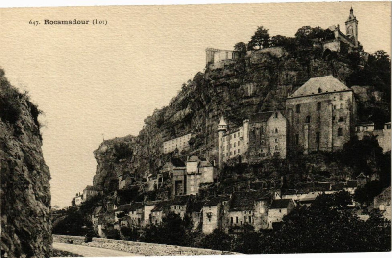 Carte postale ancienne Rocamadour - à Rocamadour