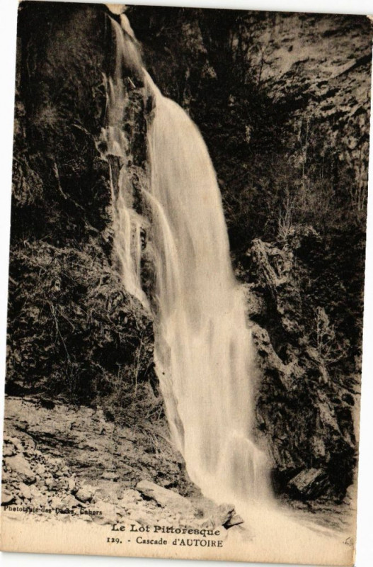 Carte postale ancienne Le Lot Pittoresque - Cascade d'Autoirs