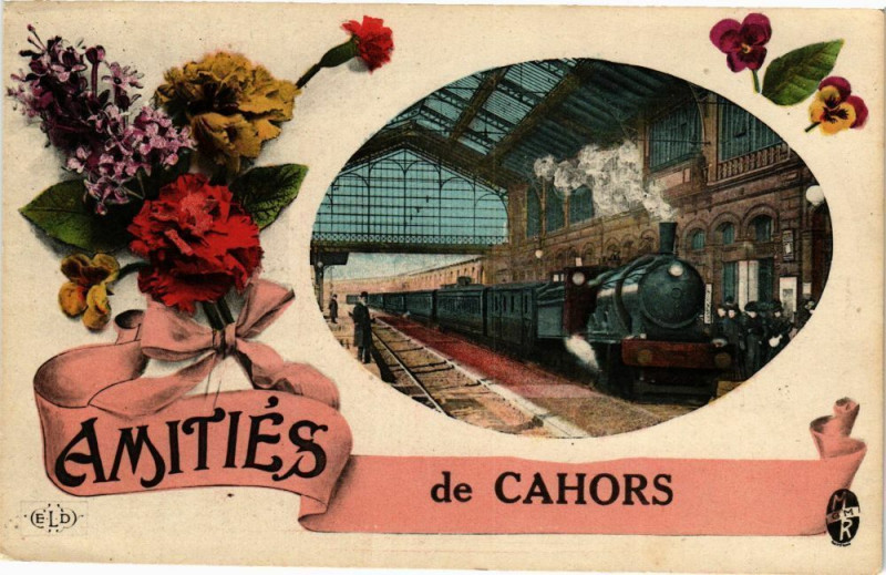 Carte postale ancienne Amities de Cahors à Cahors