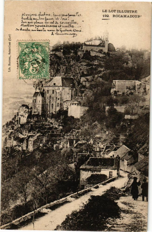 Carte postale ancienne Rocamadour à Rocamadour