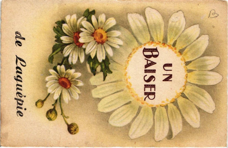 Carte postale ancienne Un Baiser de Laguepie à Laguépie