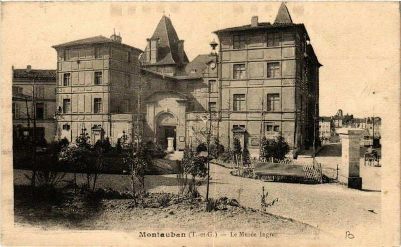 Carte postale ancienne Montauban Le Musée Ingres à Montauban