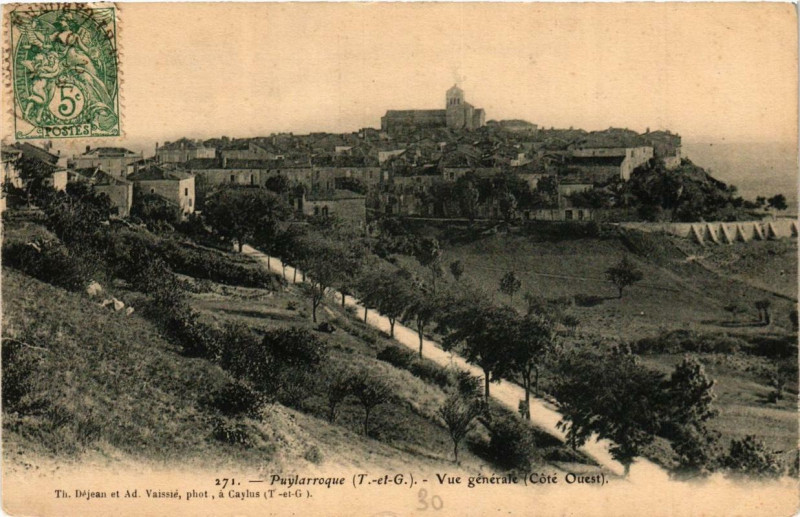 Carte postale ancienne Puylarroque Vue générale
