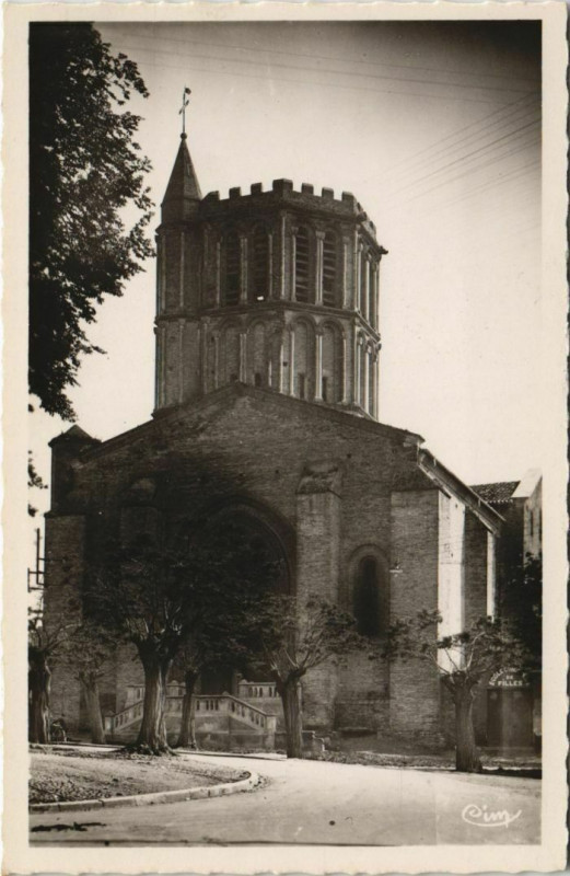 Carte postale ancienne Castelsarrasin Eglise Cathedrale Saint-Sauveur France à Castelsarrasin