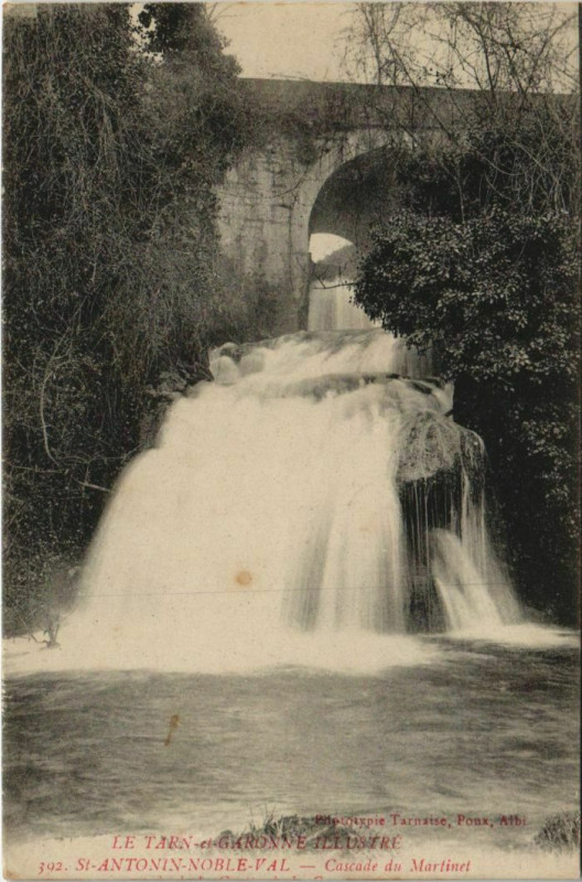 Carte postale ancienne Moissac Cascade du Marinet France à Moissac