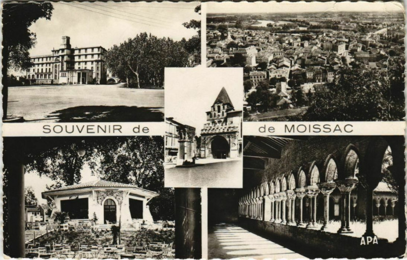 Carte postale ancienne Moissac souvenir France à Moissac