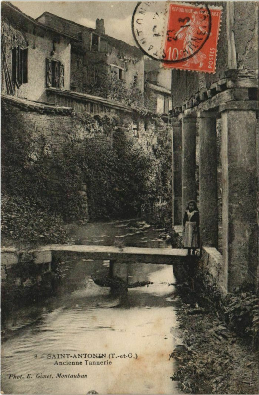 Carte postale ancienne Moissac Ancienne Tannerie France à Moissac