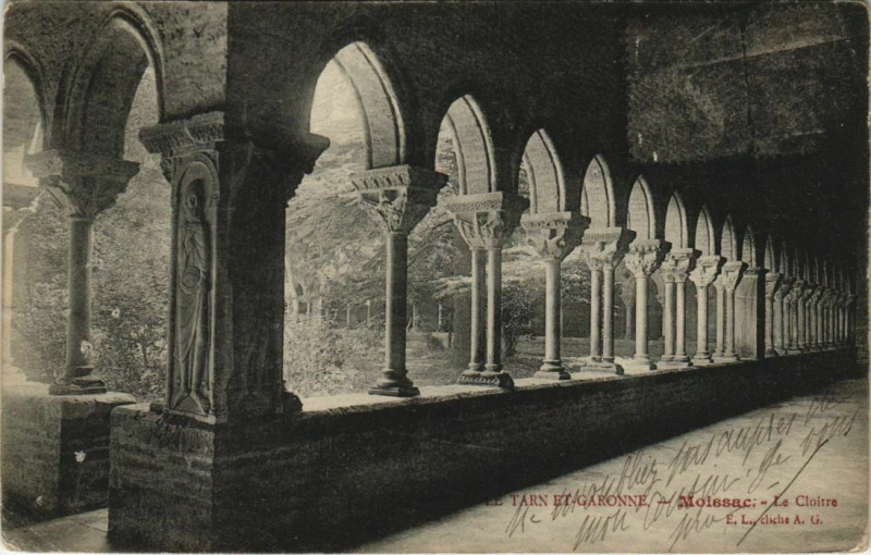Carte postale ancienne Moissac Le Cloitre France à Moissac