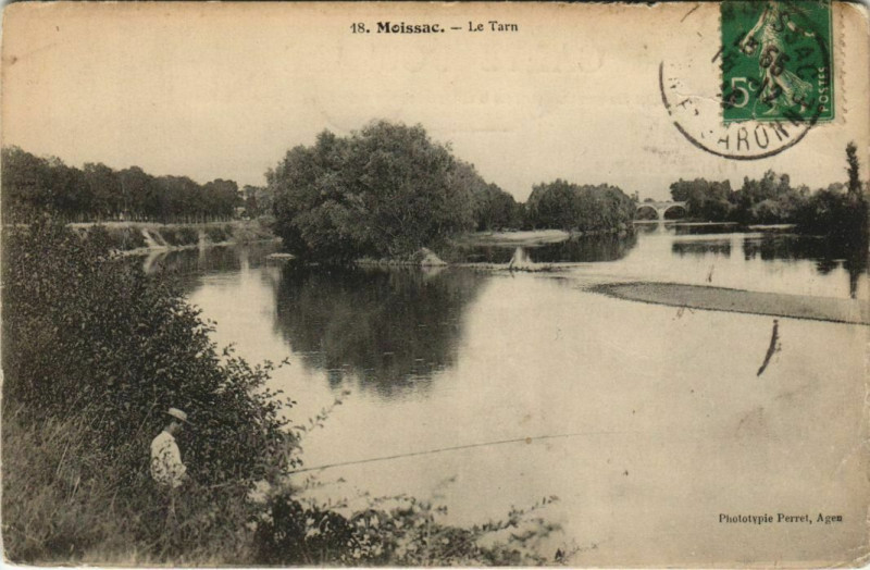 Carte postale ancienne Moissac Le Tarn France à Moissac