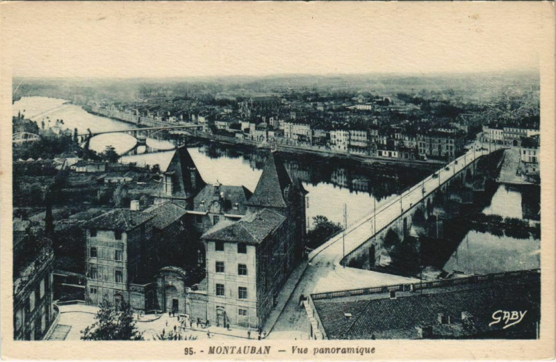 Carte postale ancienne Montauban vue panoramique France à Montauban