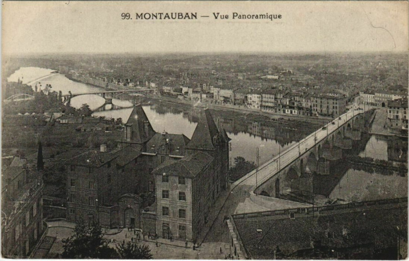 Carte postale ancienne Montauban vue panoramique France à Montauban