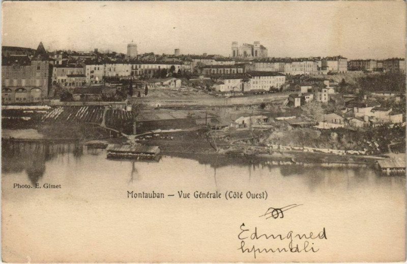 Carte postale ancienne Montauban vue generale France à Montauban