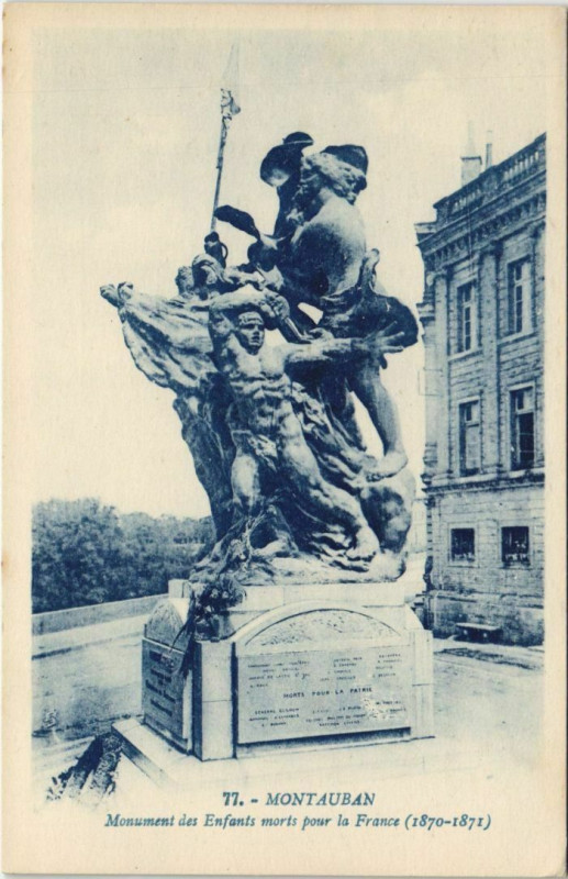 Carte postale ancienne Montauban Monument des Enfants morts France à Montauban
