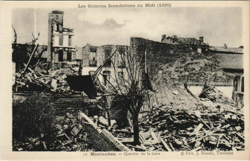 Carte postale ancienne Montauban Quartier de la Gare France à Montauban