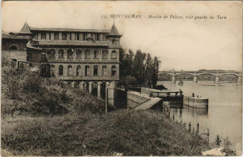 Carte postale ancienne Montauban Moulin de Palisse France à Montauban