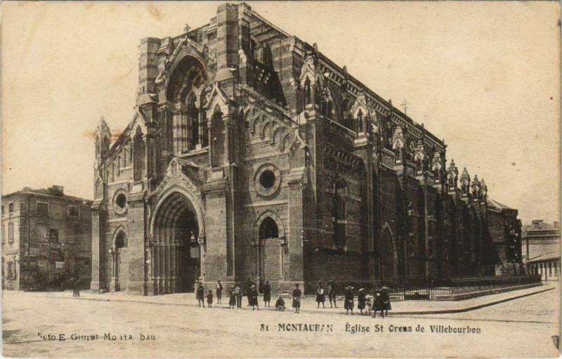 Carte postale ancienne Montauban Eglise Saint-Orens de Villebourbon France à Montauban