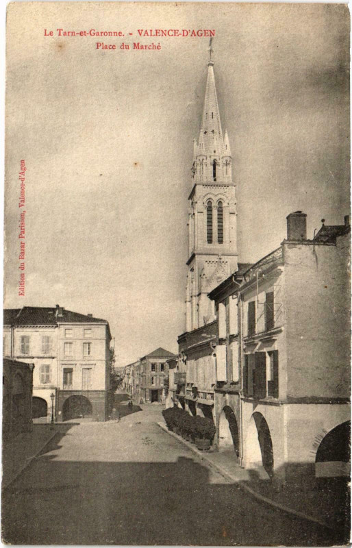 Carte postale ancienne Valence d'Agen à Valence