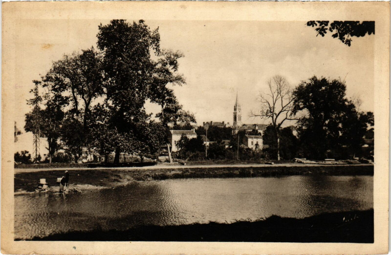 Carte postale ancienne Valence d'Agen Vue générale à Valence