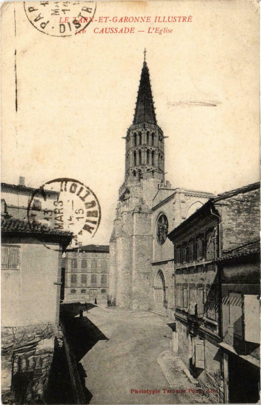 Carte postale ancienne Caussade à Caussade