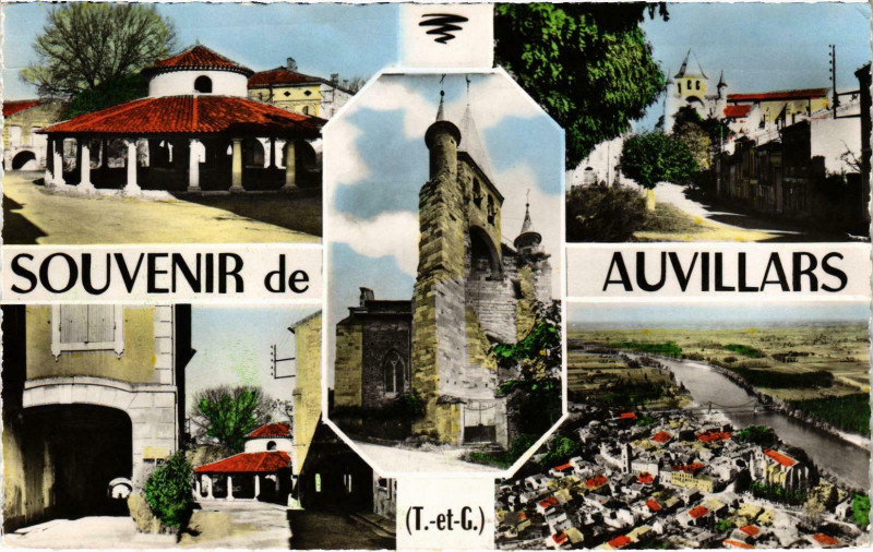 Carte postale ancienne Souvenir Auveillars