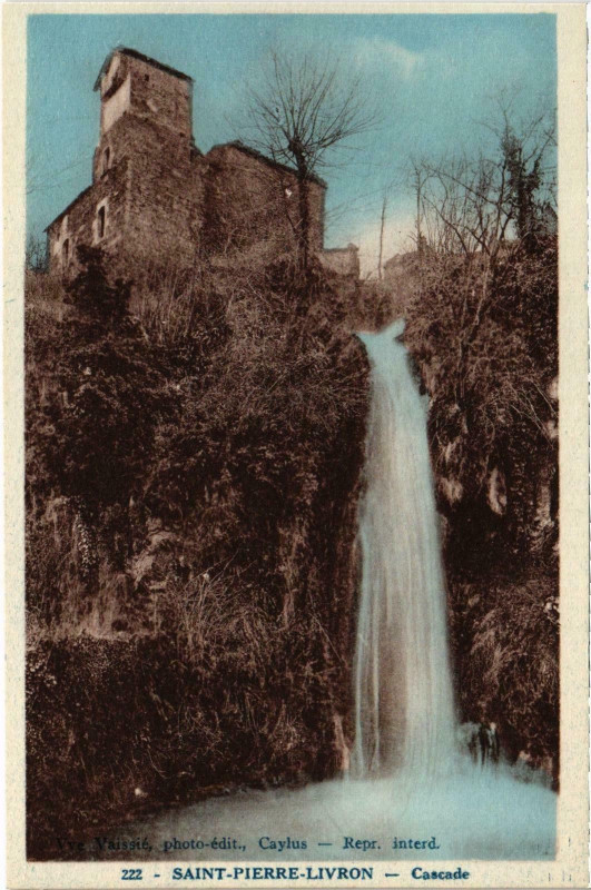 Carte postale ancienne N.-D.-de-Livron Cascade