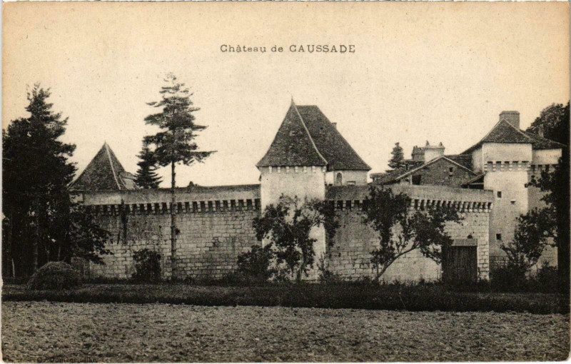 Carte postale ancienne Chateau de Caussade à Caussade