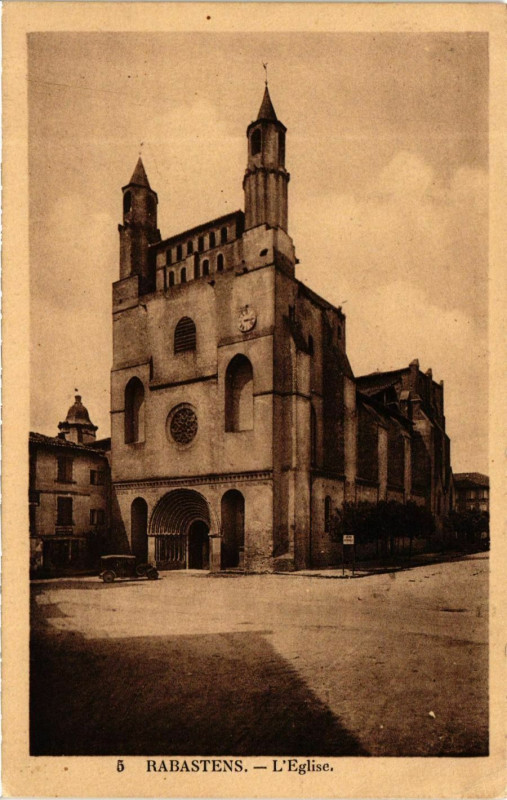 Carte postale ancienne Midi-Pyrénées Tarn Rabastens L'Eglise