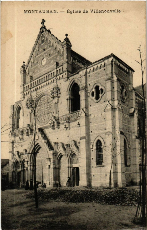 Carte postale ancienne Montauban - Eglise de Villenouvelle à Montauban