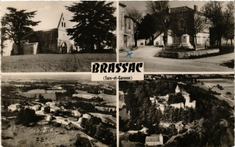 Carte postale ancienne Brassac (Tarn-et-Garonne) à Brassac