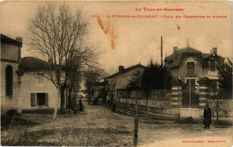 Carte postale ancienne Le Turn-et-Garonne Saint-Etienne-de.Tulmont Villa des Charmettes...