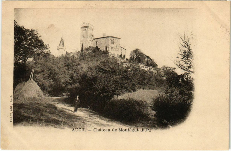 Carte postale ancienne Auch - Chateau de Montegut à Auch