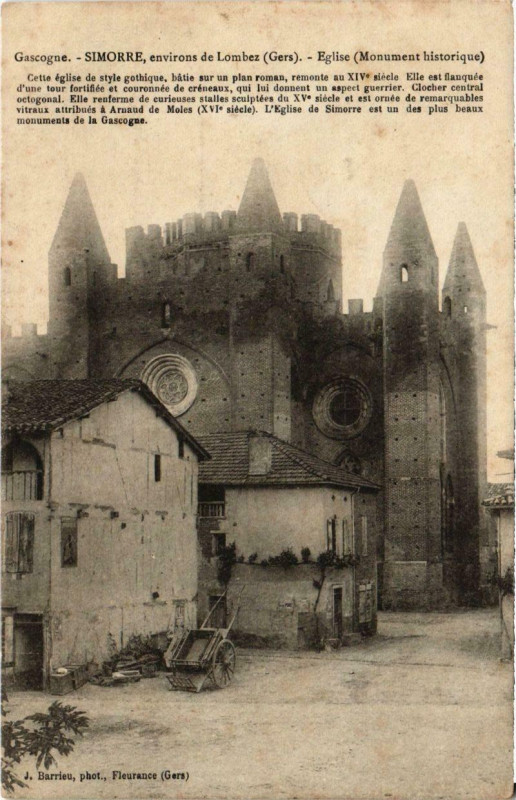 Carte postale ancienne Gascogne - Simorre à Simorre