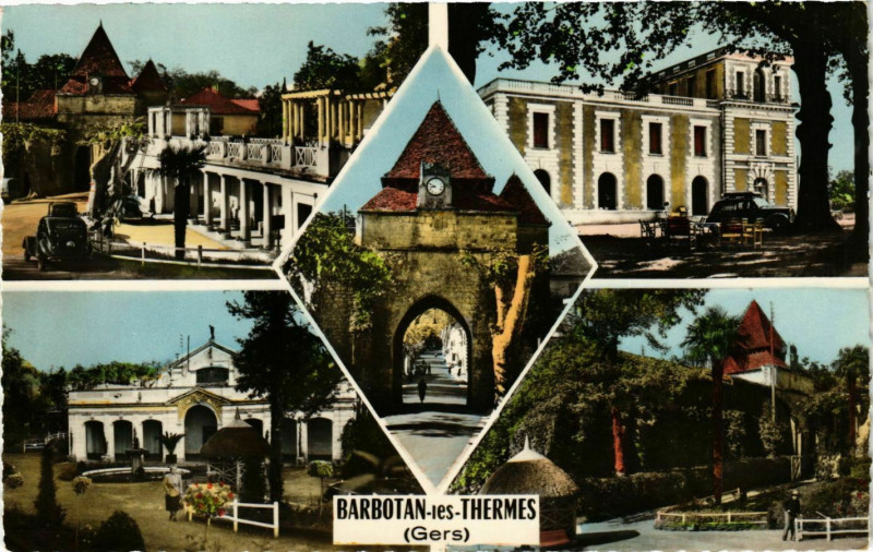 Carte postale ancienne Barbotan - less-Thermes