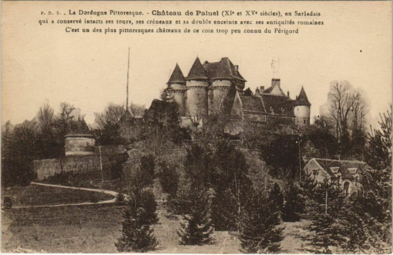 Carte postale ancienne Chateau de Paluel