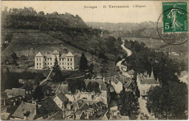 Carte postale ancienne Terrasson - L'Hopital