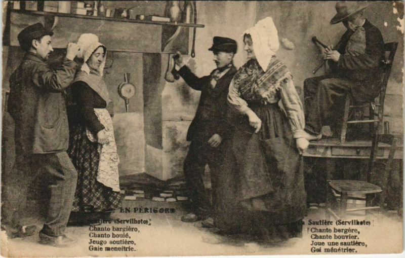 Carte postale ancienne En Perigord - Pcelebrating People - Types