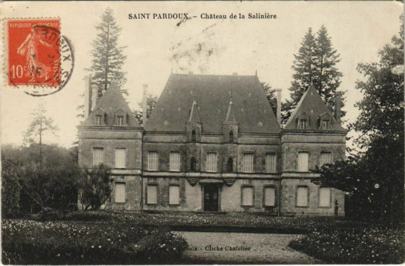 Carte postale ancienne Saint-Pardoux - Chateau de la Saliniere