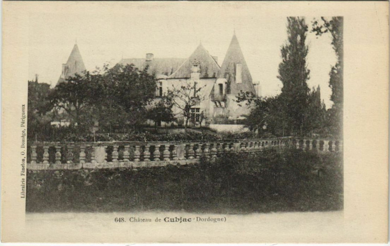 Carte postale ancienne Chateau de Cubjac
