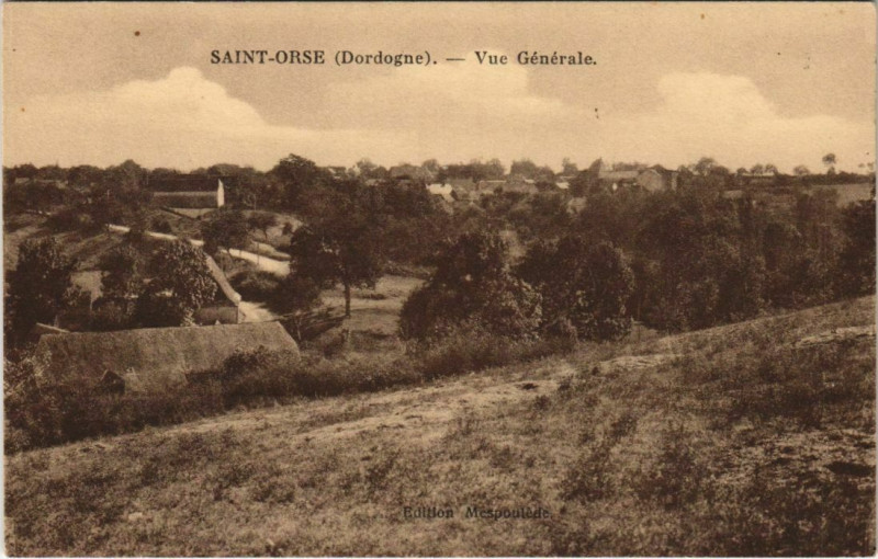 Carte postale ancienne Saint-Orse - Vue Generale