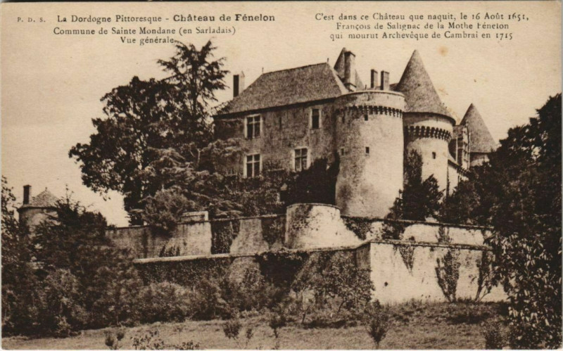 Carte postale ancienne Chateau de Fenelon - Vue Generale
