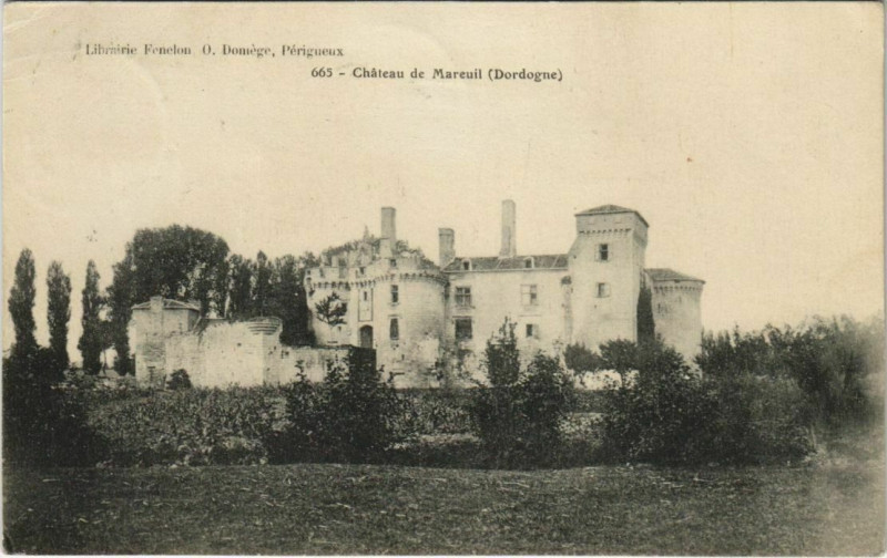 Carte postale ancienne Chateau de Mareuil
