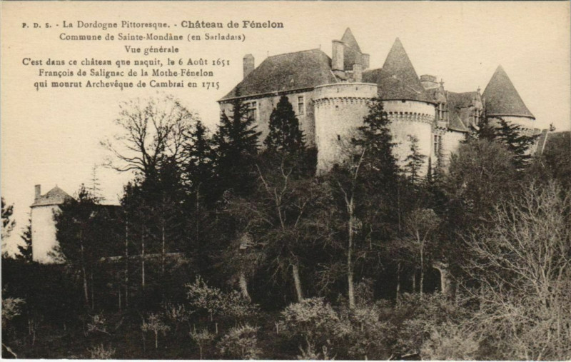 Carte postale ancienne Chateau de Fenelon - Vue Generale