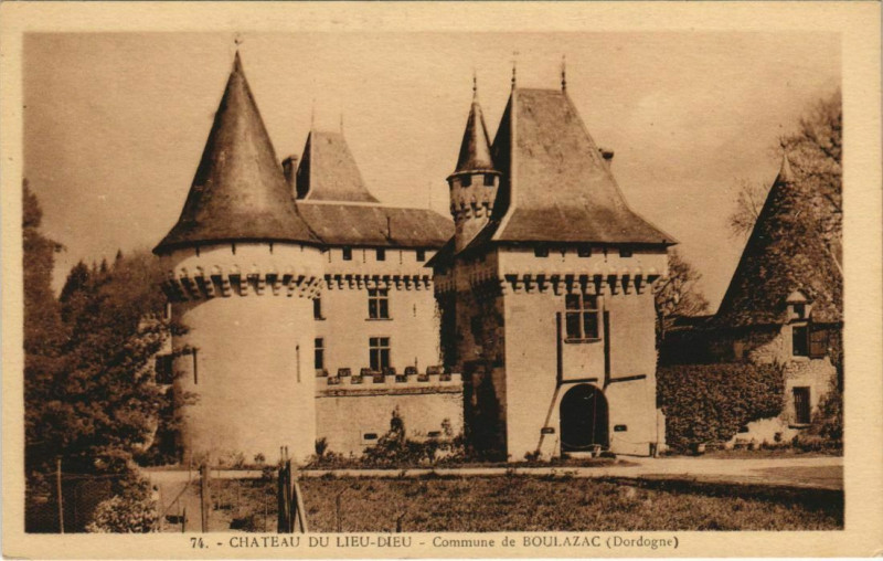 Carte postale ancienne Chateau deu Lieu-Dieu - Commune de Boulazac