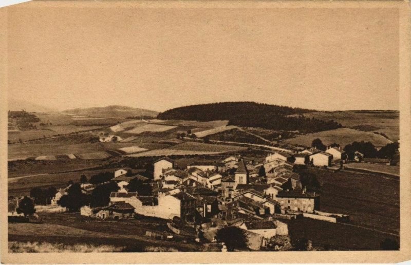Carte postale ancienne Vue Generale prise de la Madone - Le Bessat Pittoresque