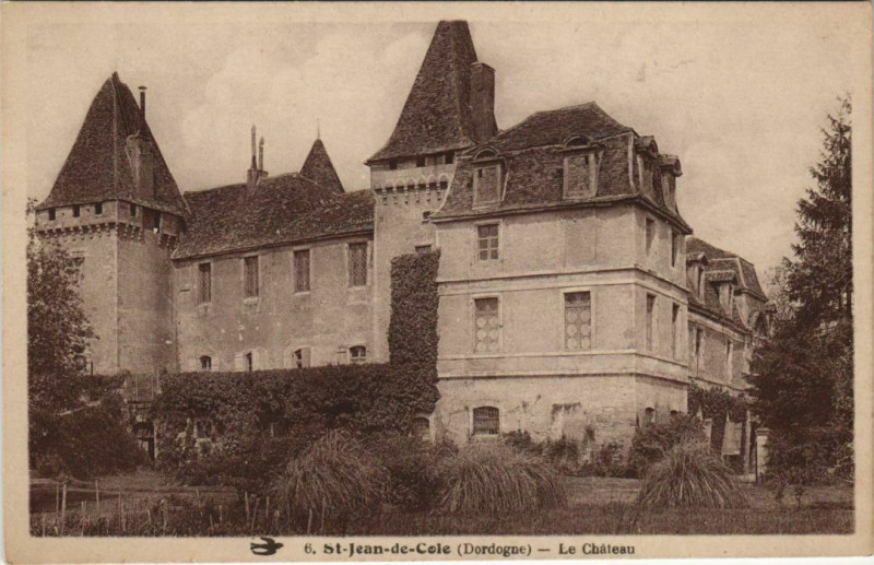 Carte postale ancienne Saint-Jean-de-Cole - Le Chateau à Saint-Jean-de-Côle
