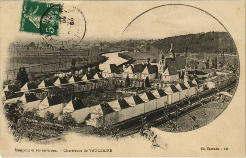 Carte postale ancienne Monpont et ses Environs - Chartreuse de Vauclaire